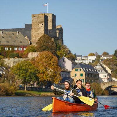 Ein majestätischer Anblick: Die Burg Runkel