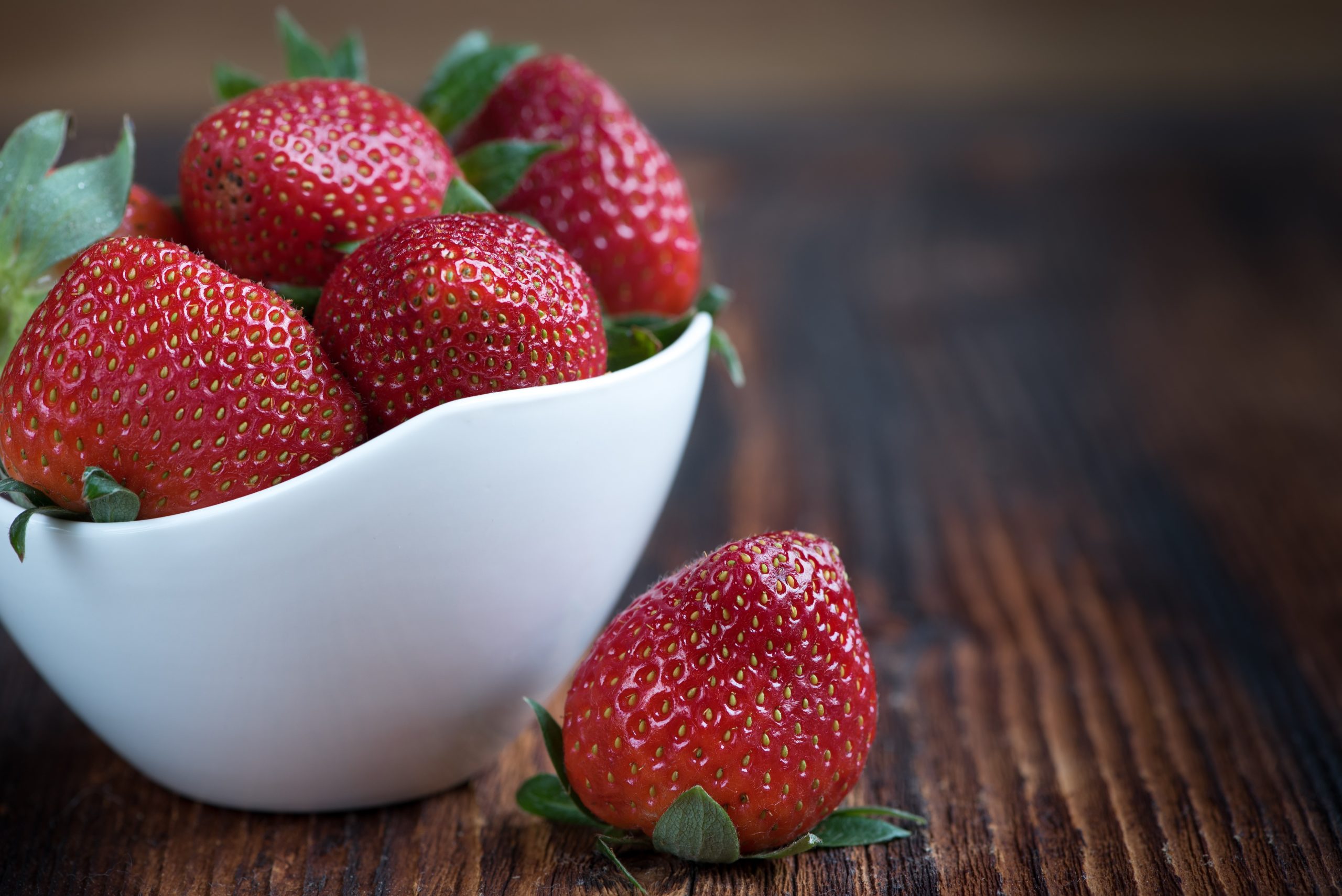 Leckere und frische Erdbeeren